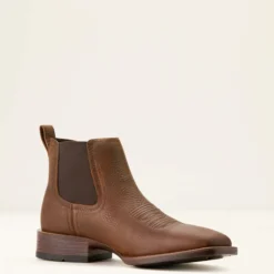 Booker Chelsea Wide Square Toe Western Boot
