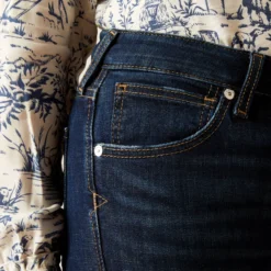 High Rise Bridle Skinny Jeans