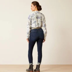 High Rise Bridle Skinny Jeans