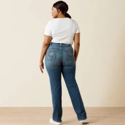 Mid Rise Estelle Straight Leg Jeans