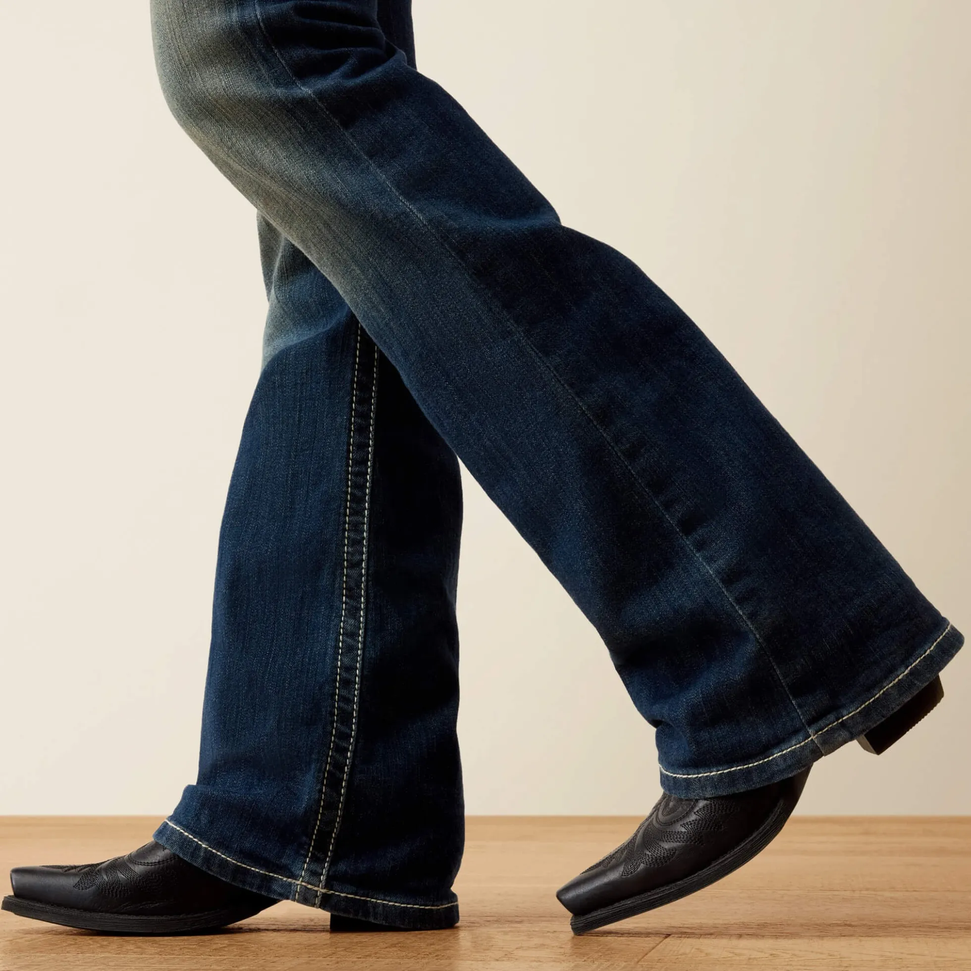 R.E.A.L. Mid Rise Stretch Entwined Boot Cut Jean