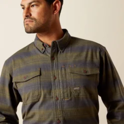 Rebar Flannel DuraStretch Work Shirt