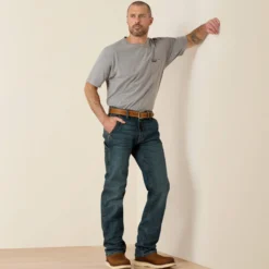 Rebar M7 Slim DuraStretch Workhorse Stackable Straight Leg Jean