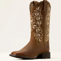 Round Up Holly Wide Square Toe Western Boot