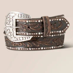 Studded Tooled Embossed Belt