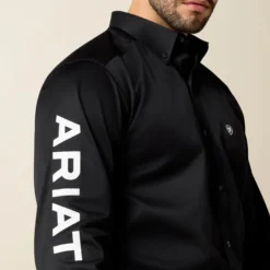 Team Logo Twill Fitted Western Shirt