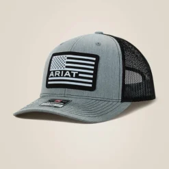 USA Flag Patch Logo Trucker Cap