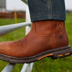 WorkHog Wide Square Toe Steel Toe Work Boot